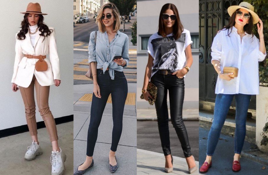 7 ¡Vestidos elegantes con jeans ajustados o leggings!
